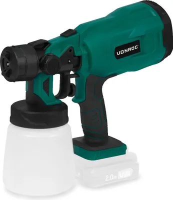 Produktbild von Akku Lackierpistole - 20V (exkl. Akku & Schnellladegerät) - Kapazität 800 ml - Inkl. Zubehör