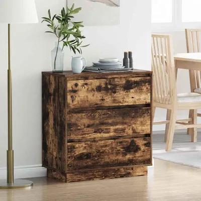 Produktbild von vidaXL Nachttisch Geräucherte Eiche 71 x 34,5 x 75 cm Holzwerkstoff