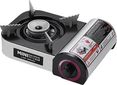 Obrázek produktu pro Mini plynový vařič – kempingový vařič – černý – 2000 W