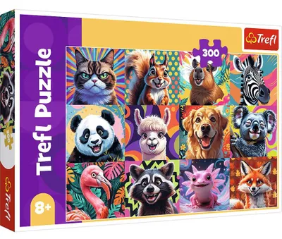 Image de Puzzle TREFL 300 pièces Portraits d'animaux amusants 23030