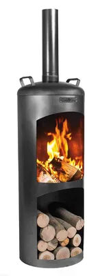 Zdjęcie produktu dla Kominek do grillowania Grill na węgiel drzewny Faro Cook King 40 x 158 cm czarny