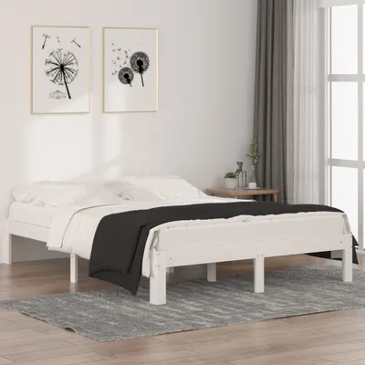 Image de Maison Exclusive - Lit en bois massif Pin blanc 140x190 cm
