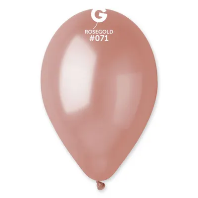 Zdjęcie produktu dla Balony lateksowe Gemar - metaliczne - różowe złoto - 100 szt. - 26 cm