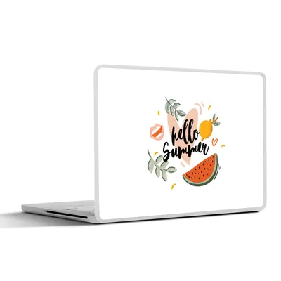 Produktbild von MuchoWow® Laptop Aufkleber Sticker Cover Zitrone - Wassermelone - Sommer 40x30 cm - Laptop Dekoration - Selbstklebend