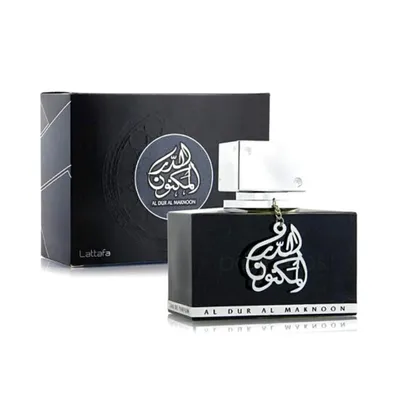 A product shot of a perfume bottle and its packaging.