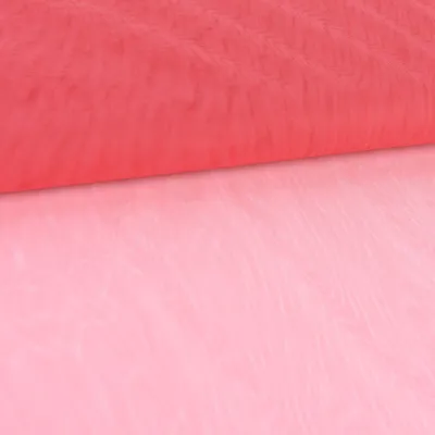 Produktbild von Tüllstoff Meterware weich Regenbogen Farbverlauf rot rosa 1,60m