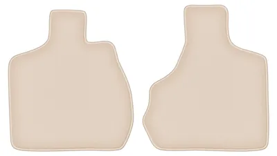 Produktbild von DURBAN Beige Velours-Fußmatten vorne für Chrysler Town&Country IV 7-Sitzer (2000-2008)