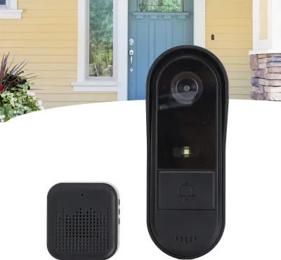Obrázek produktu pro Bezdrátová kamera do zvonku, WiFi, video, obousměrný interkom, noční vidění pro Android 4.3, iOS 9.0 a vyšší, telefon, vodotěsnost IP67