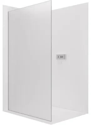Immagine prodotto di CERANO - Box doccia Walk-in Crystal L/P - 8 mm - sistema senza montanti - cromato, vetro smerigliato - 150x200 cm