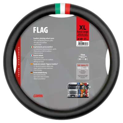 Produktbild von LAMPA 97823 Skeentex Lenkradbezug TPE Ø49-51cm Schwarz Lenkradhülle