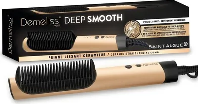 Immagine prodotto di Ferro da stiro Pettine lisciante - SAINT ALGUE - Demeliss DEEP & SMOOTH - 3 temperature - Oro