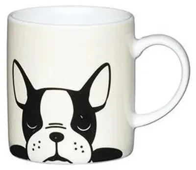 Immagine prodotto di Tazza da caffè Kitchen Craft 80Ml in porcellana French Bulldog, bianco