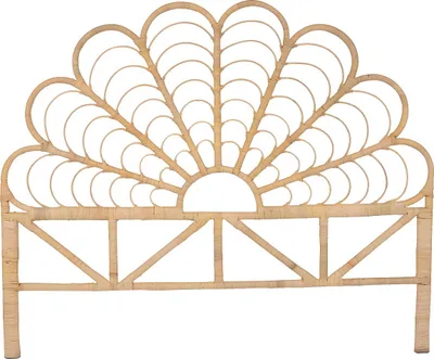 Produktbild von Bettkopfteil - Rattan - 160 cm - Naturfarben - FLOSIA