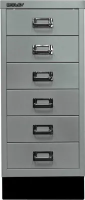 Obrázek produktu pro Zásuvková skříňka BISLEY MultiDrawer A4, 6 zásuvek, stříbrná