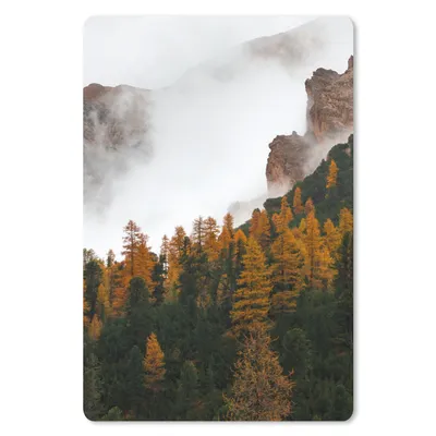 Produktbild von MuchoWow® Mauspad Mousepad Kiefer - Herbst - Berg - Landschaft 18x27 cm - Mousepads - Maus Mat - Pad - Mausunterlage