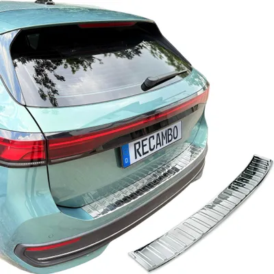 Immagine prodotto di Protezione per il bordo del bagagliaio in acciaio inossidabile cromato, compatibile con VW Passat | B9 CJ5 | Anno di produzione dal 2024 in poi