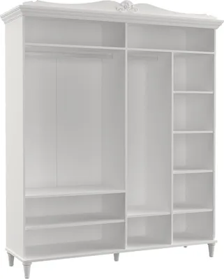 Produktbild von Kleiderschrank 4-türig in Weiß
