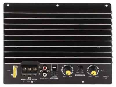 Zdjęcie produktu dla Wzmacniacz samochodowy, 1000 W, wysokowydajny subwoofer basowy z aluminium dla głośników, 12 V