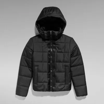 Produktbild von G-STAR RAW DENIM MEEFIC HOODED PADDED JACKET Damen Jacke, Größe:S, Farbe:DK Black
