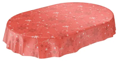 Immagine prodotto di Tovaglia in tessuto plastificato, lavabile, 140 x 140 cm, rotonda, con bordo rifinito
