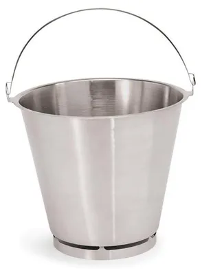 Produktbild von 2x Eimer 10 L Chromnickelstahl, silber