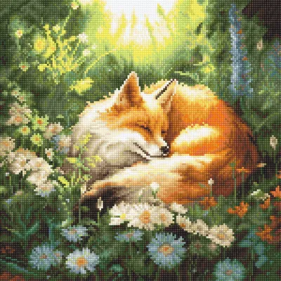 Image de Letistitch kit de broderie au point de croix "Rêves d'été", motif à compter, 24x24cm