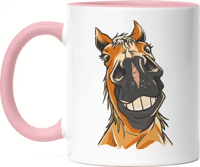 Produktbild von Pferd Tasse Rosa Hengst Stute Pferdekopf Reiten Hobbie Tier Pferdeflüsterer Ausritt Pferdeliebhaber Reiter Reiterin