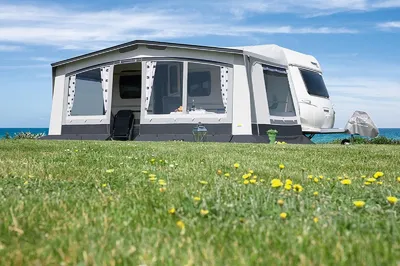 Produktbild von DWT Wohnwagen Vorzelt Trend II 240 tiefe Gr. 11 (Umlaufmaß 851-880 cm) - Saisonvorzelt für Wohnwagen - Saisoncamping-Zelt