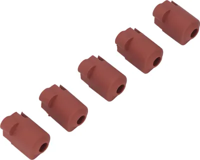Image de Revêtement de buse en silicone pour imprimante 3D à chaud, résistant aux hautes températures, anti-brûlure, isolé, étanche à la poussière, rouge brunâtre