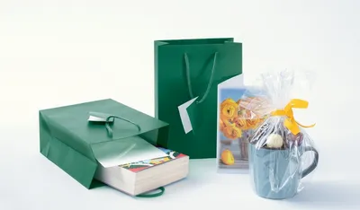 Produktbild von 5 SIGEL Geschenktaschen grün 17,0 x 23,0 cm