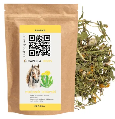 Zdjęcie produktu dla Cavella Mniszek ziele dla koni, suszony – próbka 18 g