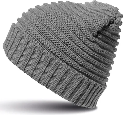 Produktbild von Result Winter Essentials RC376X | Damen Braided Hat / Innen: 100% Polyester Fleece - Farbe: Grey/Black - Größe: One Size