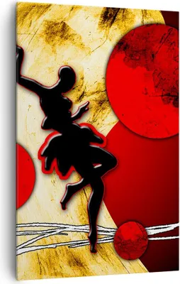 Produktbild von Bild auf Leinwand - Leinwandbild - Einteilig - Afrika frau tänzerin wüste - 80x120cm - Wand Bild - Wanddeko - Wandbilder - Leinwanddruck - Wanddekoration - Leinwand bilder - Wandbild - PA80x120-0686