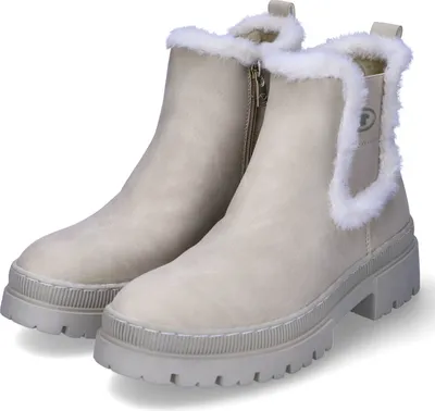 Imagen del producto de Botines de la marca Tom Tailor, fabricados con material sintético que imita el cuero