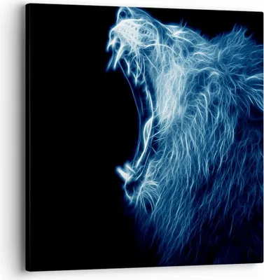 Produktbild von Bild auf Leinwand - Leinwandbild - Abstraktion Tier - 40x40cm - Wand Bild - Wanddeko - Wandbilder - Leinwanddruck - Bilder - Kunstdruck - Wanddekoration - Leinwand bilder - Wandkunst - AC40x40-3797