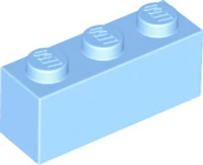 Obrázek produktu pro 1 kus LEGO, díl c. 3622 v zárive svetle modré