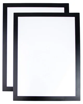 Produktbild von Magnetische Präsentationsmappe für A4-Dokumente - Schwarz, 2 Stück