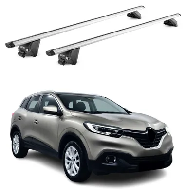 Produktbild von Dachträger Grundtäger für Renault Kadjar 2015-2022 100kg Alu Silber 2tlg ABE, KI-generiertes Bild