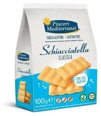 Imagen del producto de PIACERI MEDITERRANEI, SCHIACCIATELLA CLÁSICA, 100 gramos