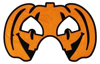 Image de Masque d'Halloween en forme de citrouille, avec effet flocage - Arpex