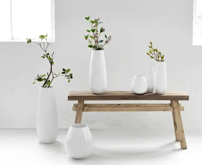 Produktbild von ASA Selection Easexl Vase, Blumenvase, Blumentopf, Tischvase, Keramikvase, Keramik, Weiß, 23 cm, 92032005