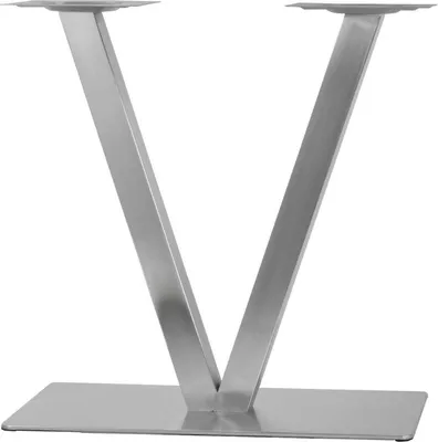 Produktbild von V-Form  Tischbeine Tischgestell Edelstahl   Tischkufen  Tischfuß      DIY 70cm Doppeltischfuß Bausatz Set  Gastro Tisch