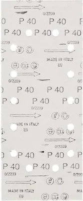 Image de Makita papier abrasif 115x280 mm P40 perforé 10 pces - E-18122