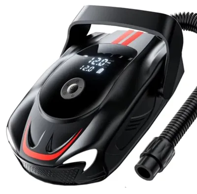 Produktbild von Elektrische Luftpumpe - Kabelloser Reifenkompressor - 12000 mAh - 50 PSI - Schnelles Aufpumpen und Ablassen - Automatische Abschaltung - Tragbar für Auto, SUP, Boot