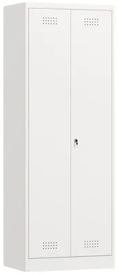 Produktbild von Besenschrank Mehrzweckschrank aus Stahl Vorratsschrank mit Staubsaugerfach & Verstellbaren Einlegeböden 60 x 40 x 165 cm