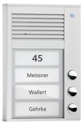 Produktbild von TechniSat Audio-Tuerstation PAK03-EN Audio 3 Tasten 1.r. AP silber