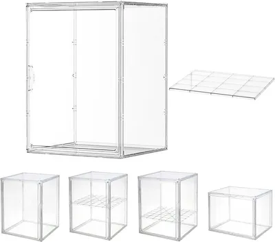 Image de Vitrine de 45x33x33 cm, en acrylique, avec porte, pour figurines de collection