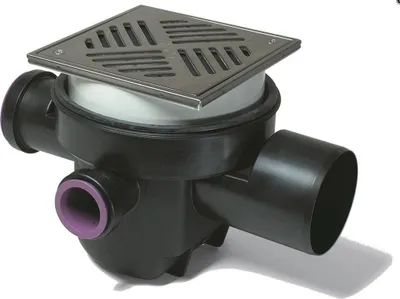 Zdjęcie produktu dla Kessel Kellerablauf Der Universale DN 100, Rost schwarz, Rückstauschutz