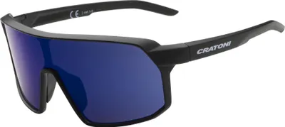 Produktbild von Cratoni SKYVISION Photochromic Fahrradbrille Sonnenbrille automatisch abdunkelnd 100% UV Schutz : black matt/clear blue