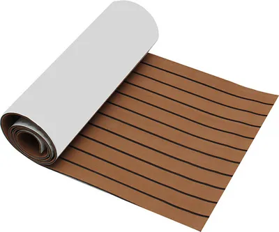 Produktbild von 240X60cm EVA pěna podlahová krytina podlaha hnědá samolepící Teak Mat Yacht Boat Floor Protection Mat